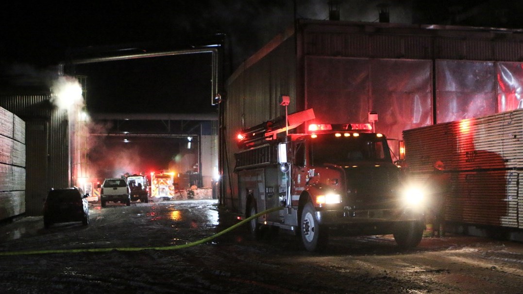 Début d'incendie Sainte-Aurélie
