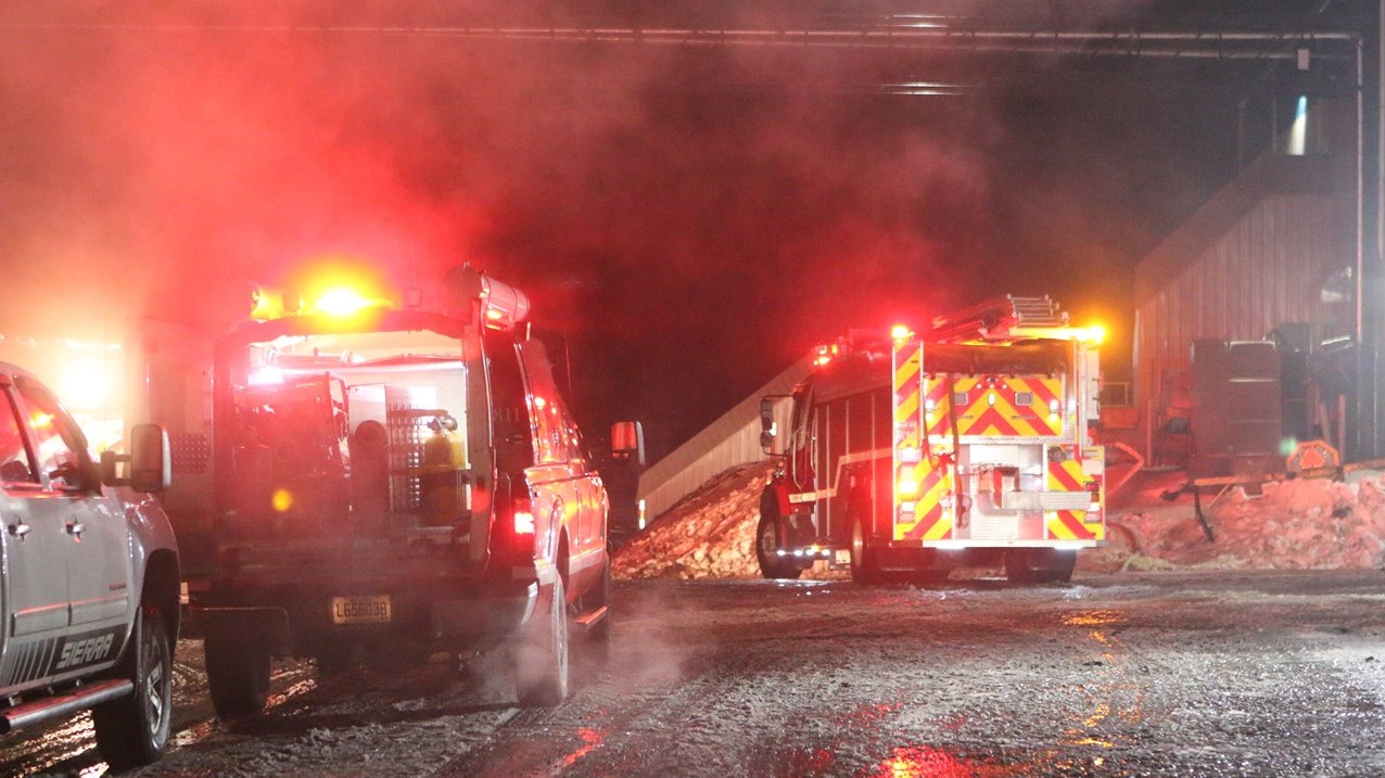 Début d'incendie Sainte-Aurélie