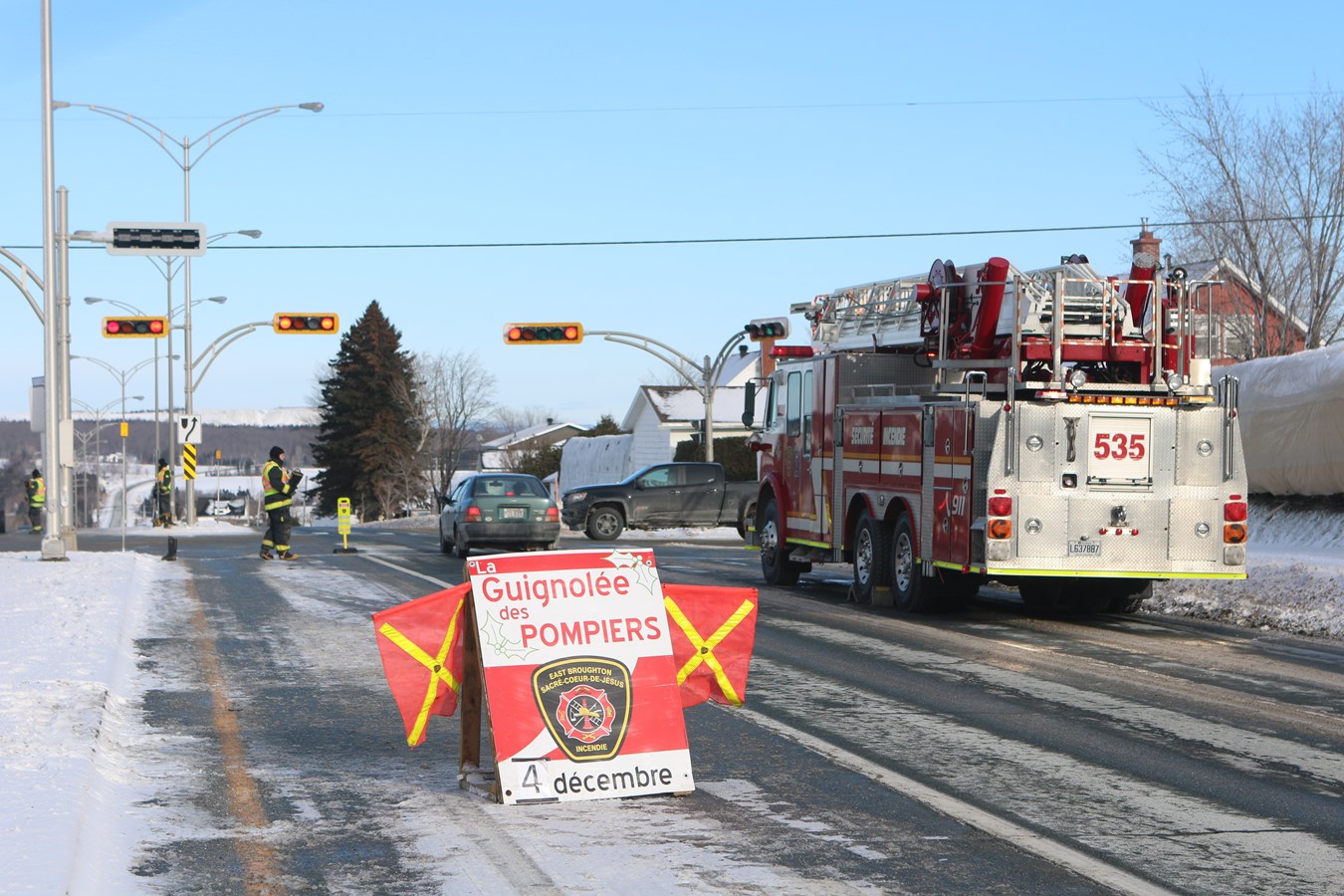 La guignolée des pompiers d'East Broughton récolte près de 6 100 $
