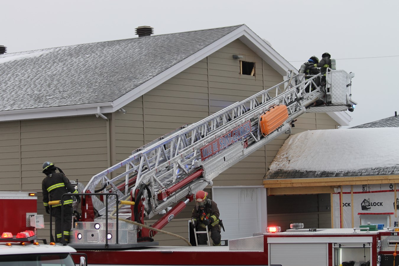 Début d'incendie chez MMV à Saint-Georges