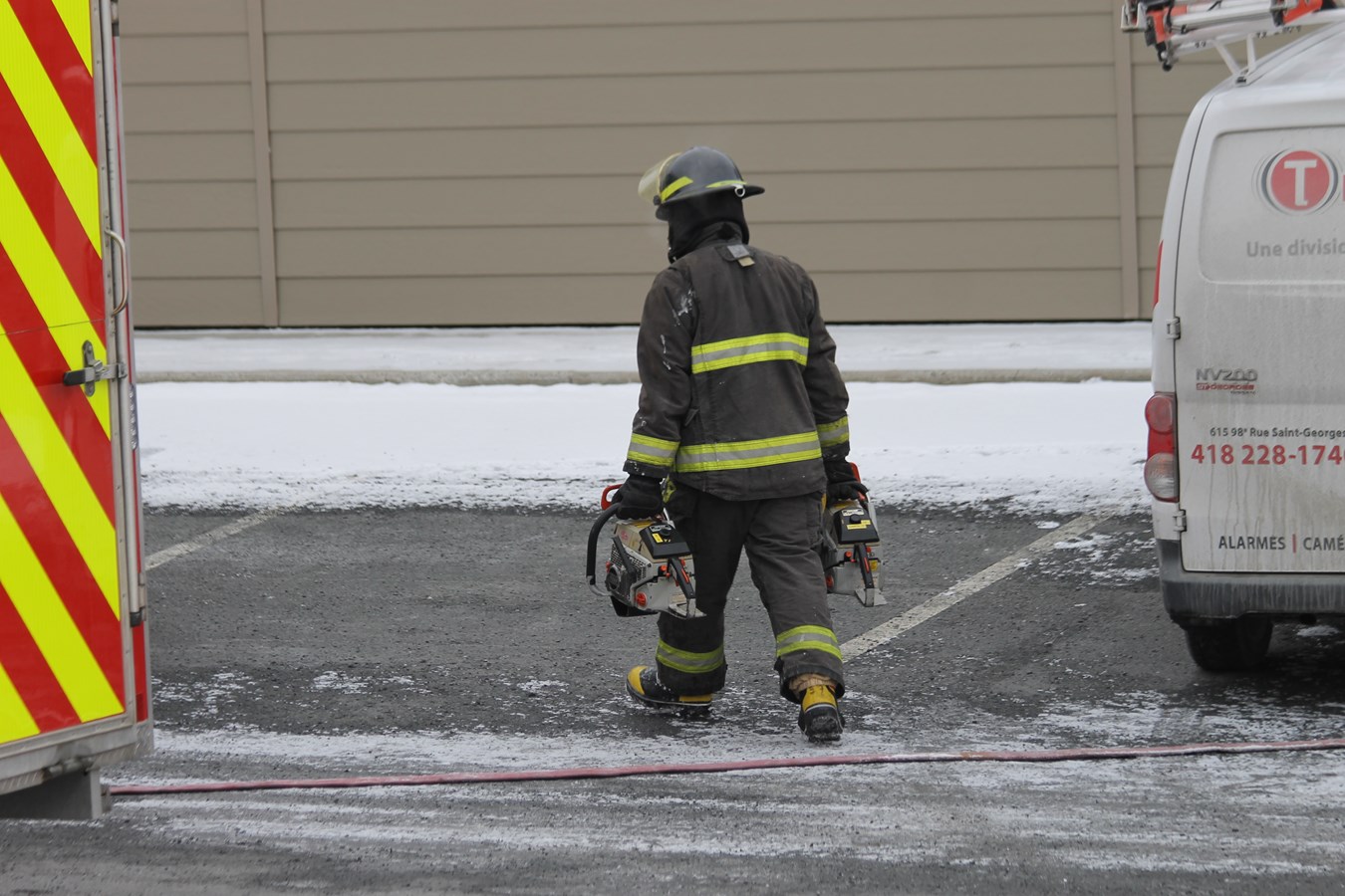 Début d'incendie chez MMV à Saint-Georges