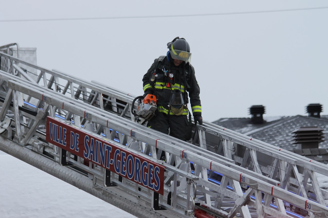 Début d'incendie chez MMV à Saint-Georges