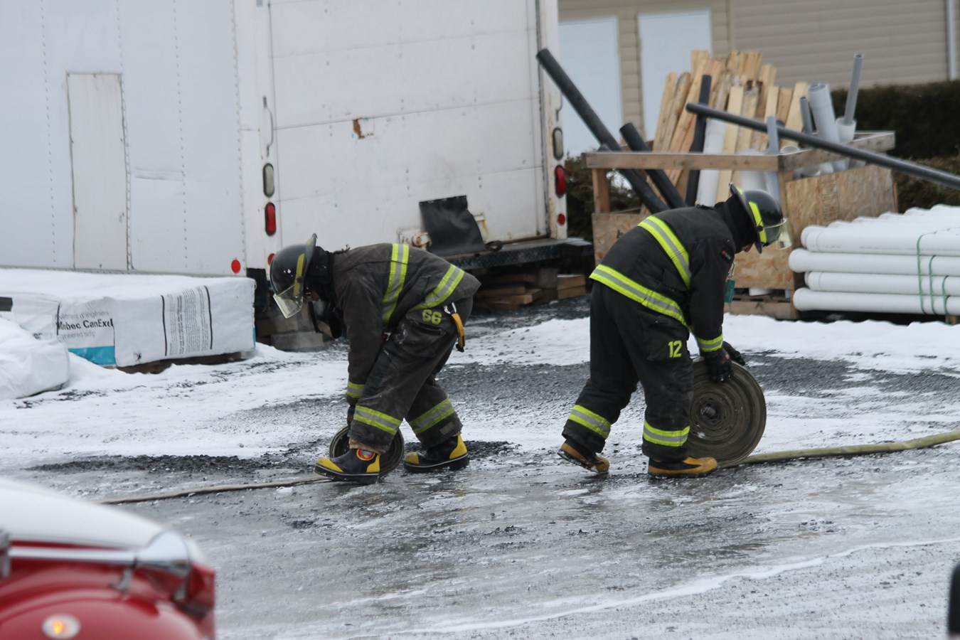 Début d'incendie chez MMV à Saint-Georges
