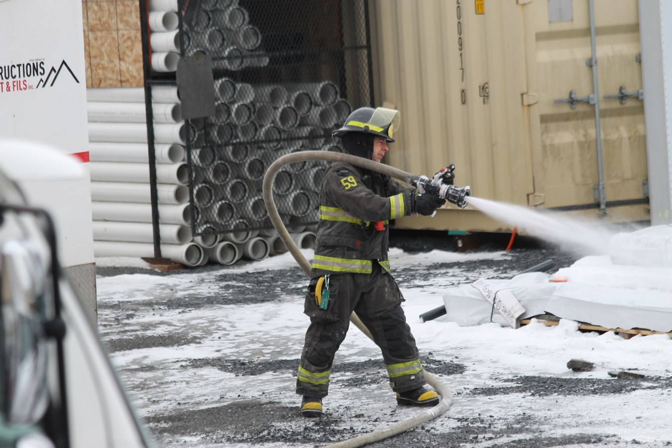 Début d'incendie chez MMV à Saint-Georges