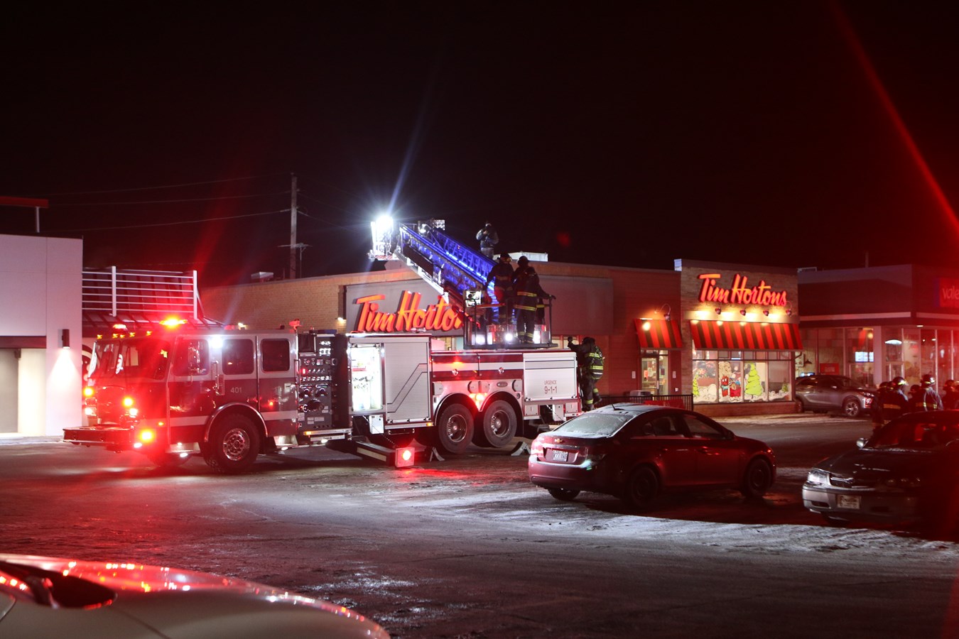 Intervention mineure des pompiers chez Tim Hortons hier soir