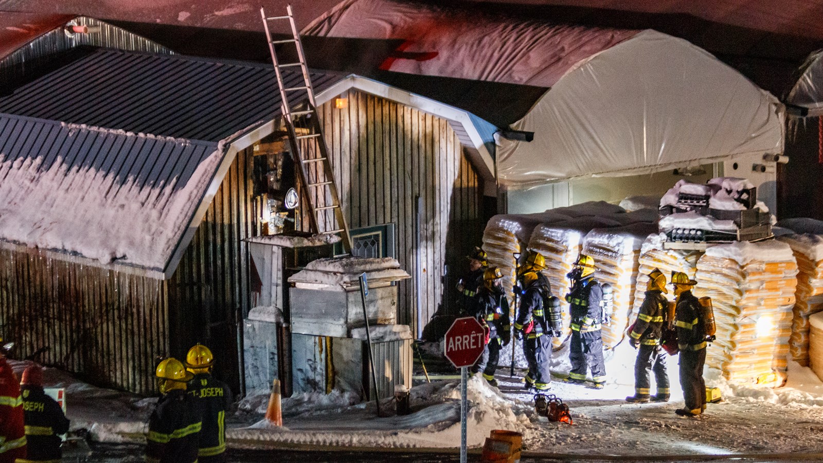 Début d'incendie aux Serres de Saint-Joseph hier soir