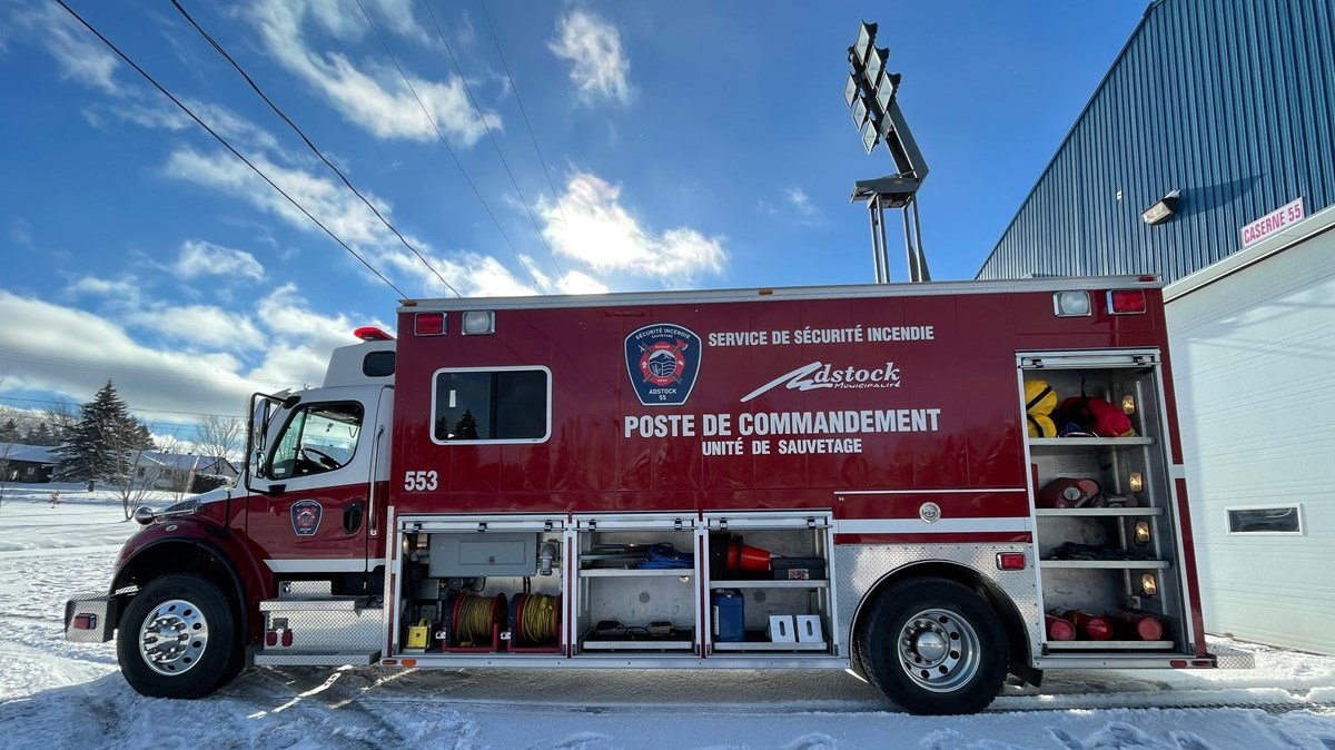 Un camion à 265 000 $ pour le service de sécurité incendie d'Adstock