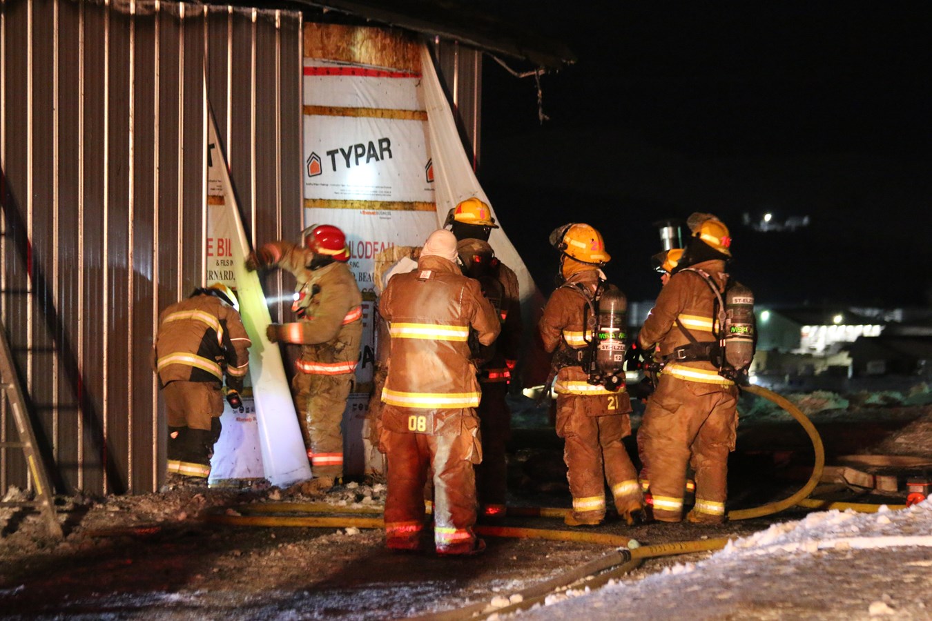 Un garage ravagé par les flammes à Saint-Elzéar