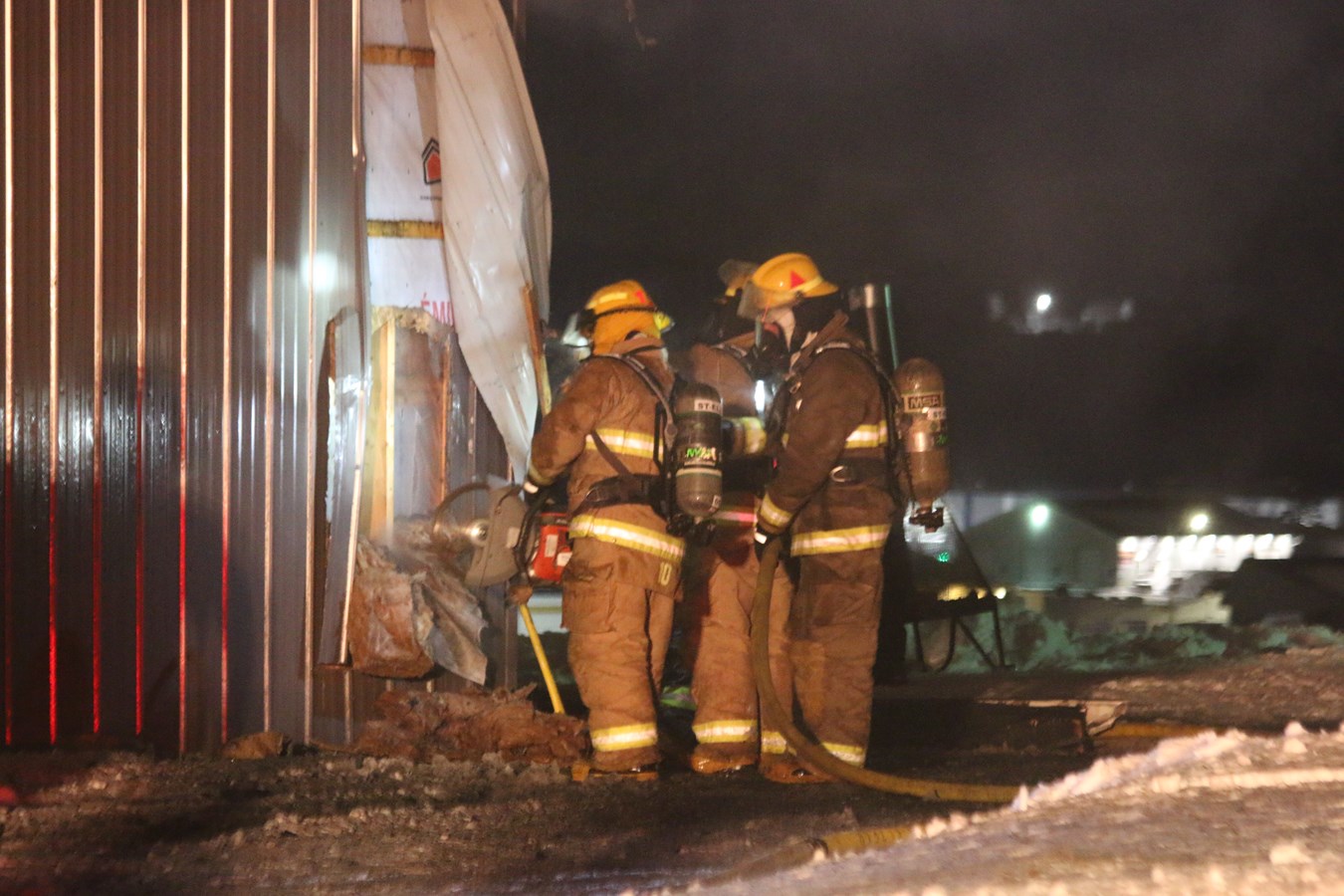 Un garage ravagé par les flammes à Saint-Elzéar