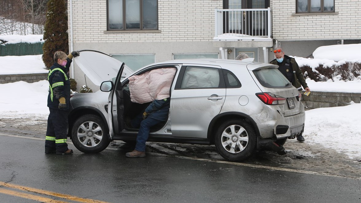 Collision mineure à Beauceville