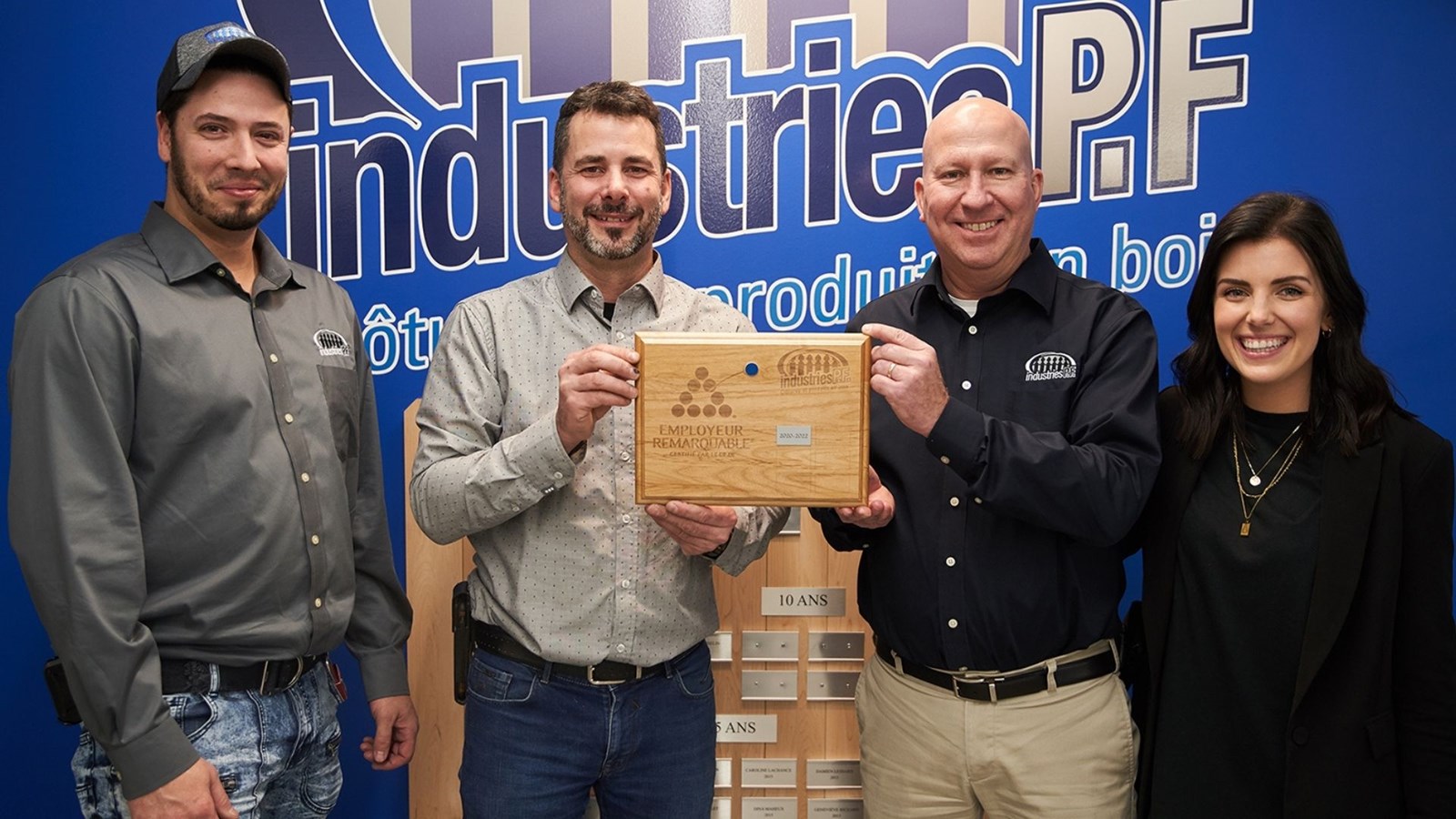 L'entreprise Industries P. F. certifiée « Employeur Remarquable »
