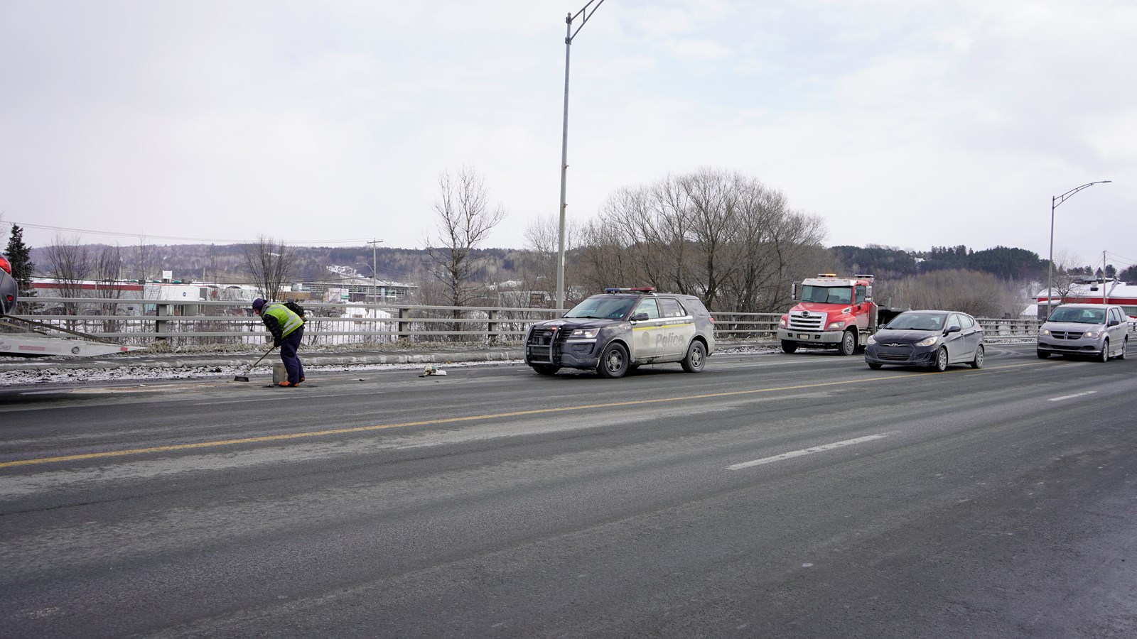 Collision entre deux véhicules sur le Boulevard Lacroix
