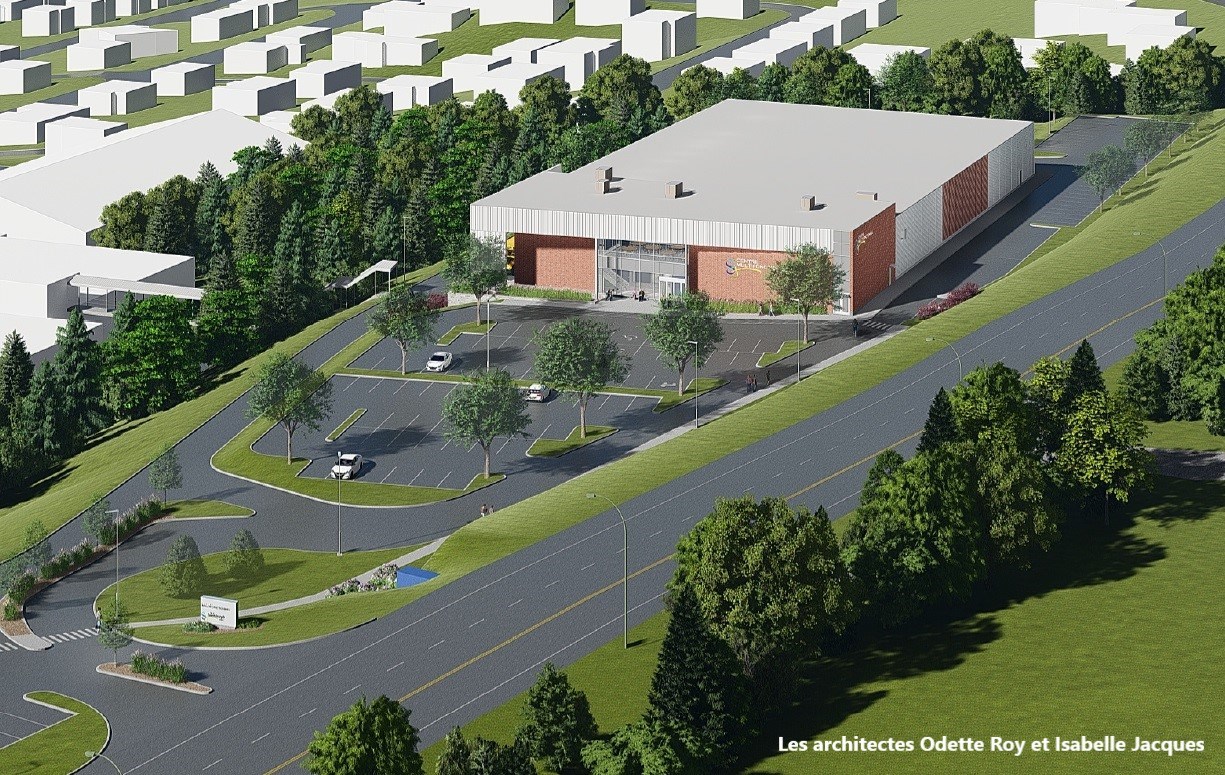 Centre multifonctionnel: le déboisement du site est commencé