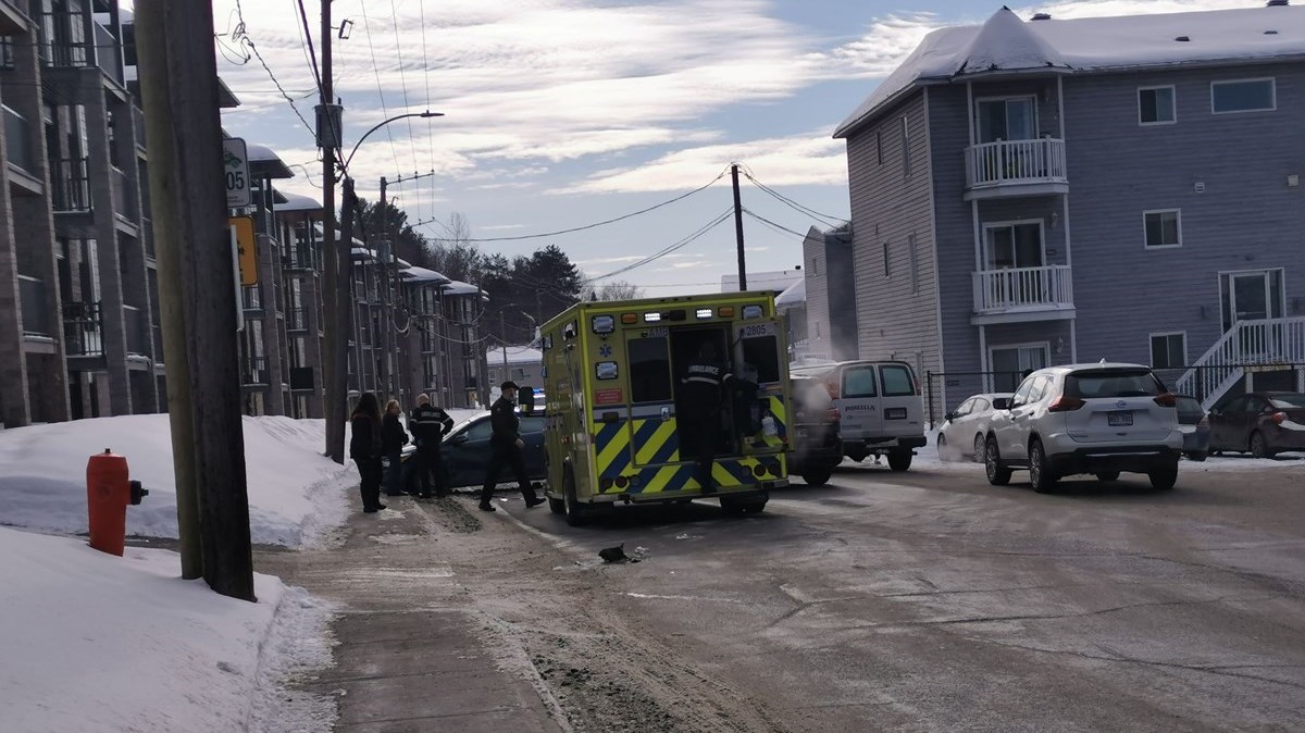 Accident entre deux véhicules sur la première avenue à Saint-Georges