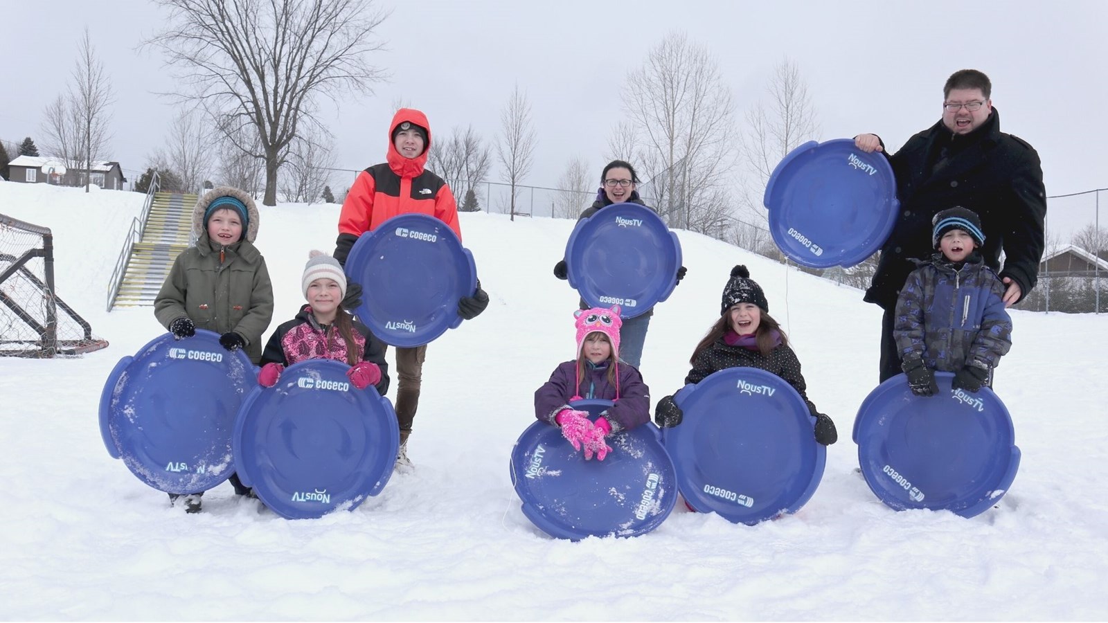 8e Cardio-thon : Cogeco distribue une cinquantaine de luges