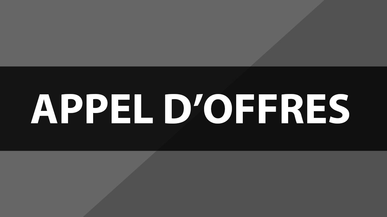 Appel d'offres