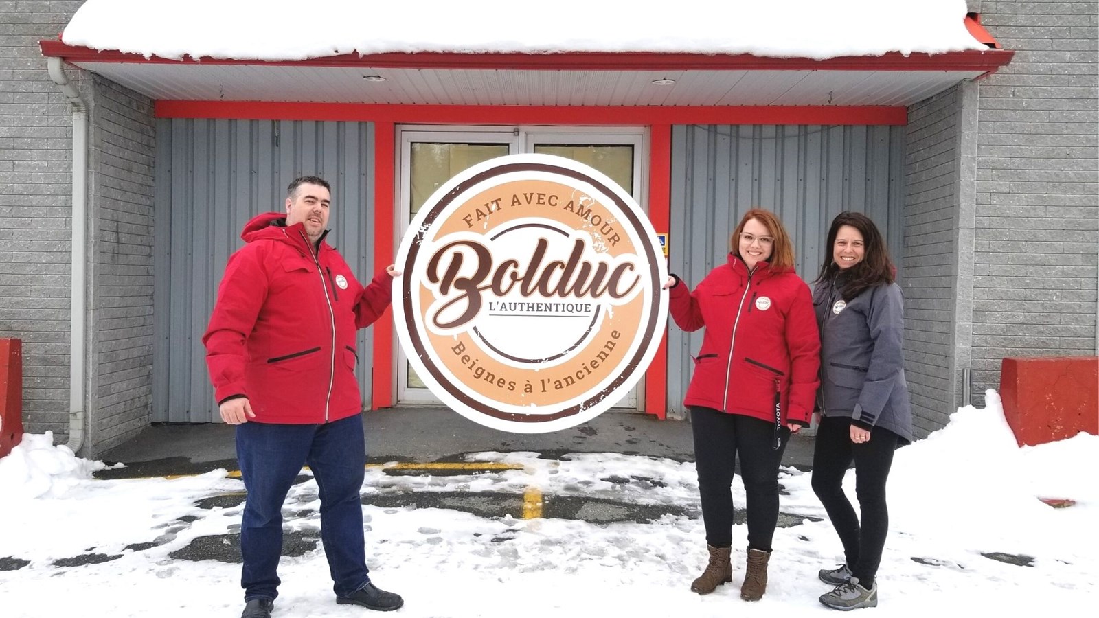 Charles Bolduc, Vicky Champagne et Debby Perreault