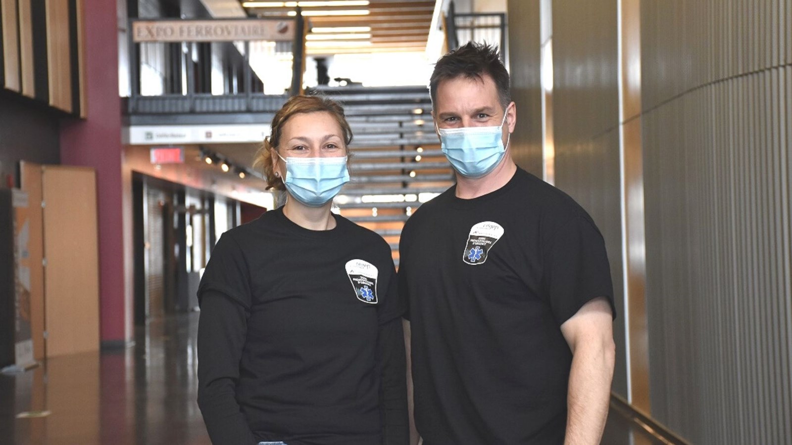 Patrick Bertrand et Anik Gagnon, enseignants en paramédics, co-responsables du programme de tests physiques