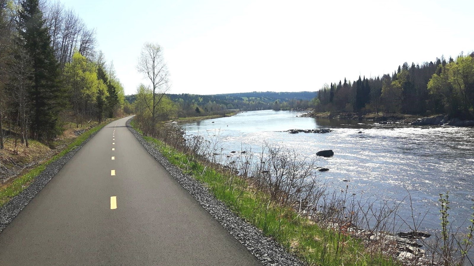 Piste cyclable à Beauceville