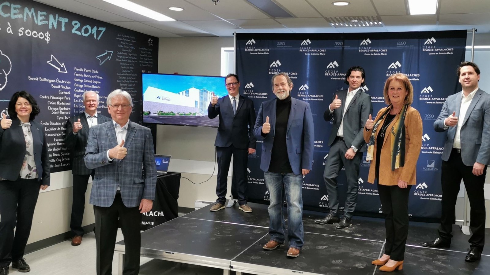 Le Centre d’activités physiques du campus de Sainte-Marie portera le nom de la famille Lehoux