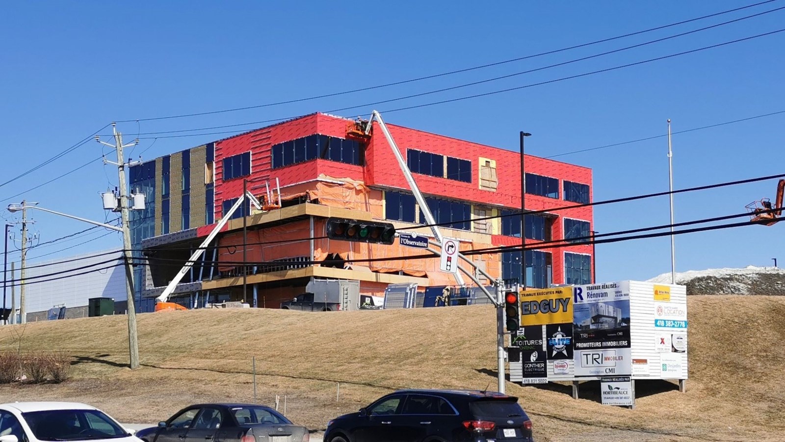 Le campus présentement en construction.