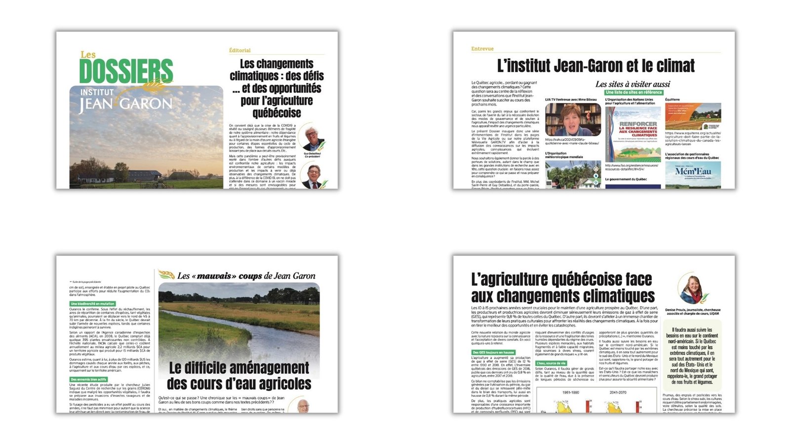 Le Québec agricole : gagnant ou perdant des changements climatiques?