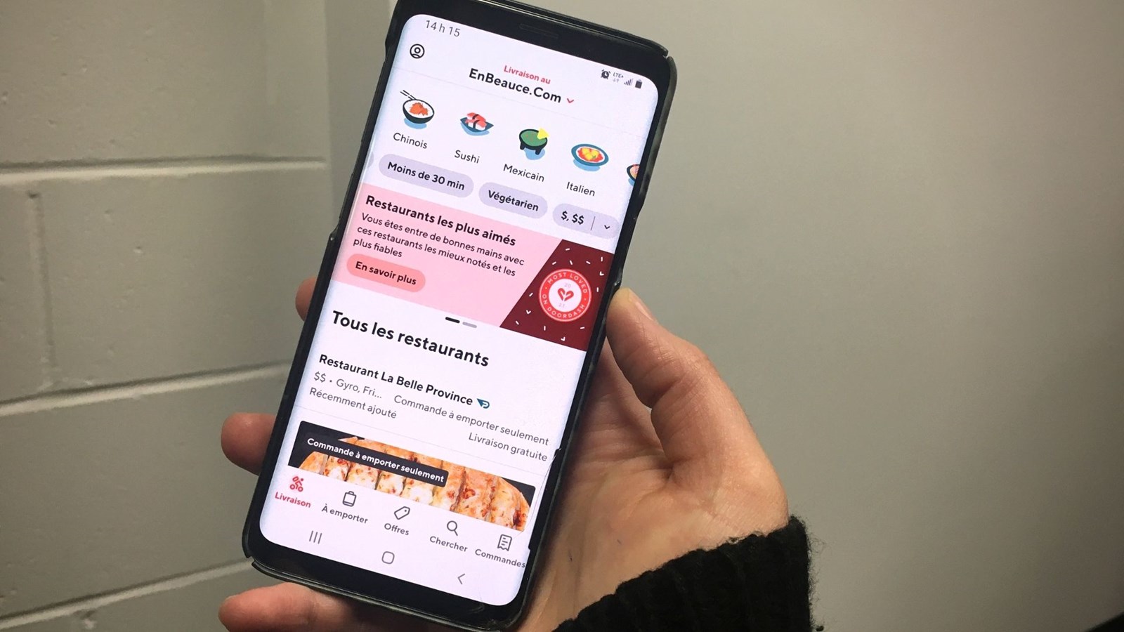 L'entreprise de livraison de nourriture DoorDash arrive bientôt en Beauce