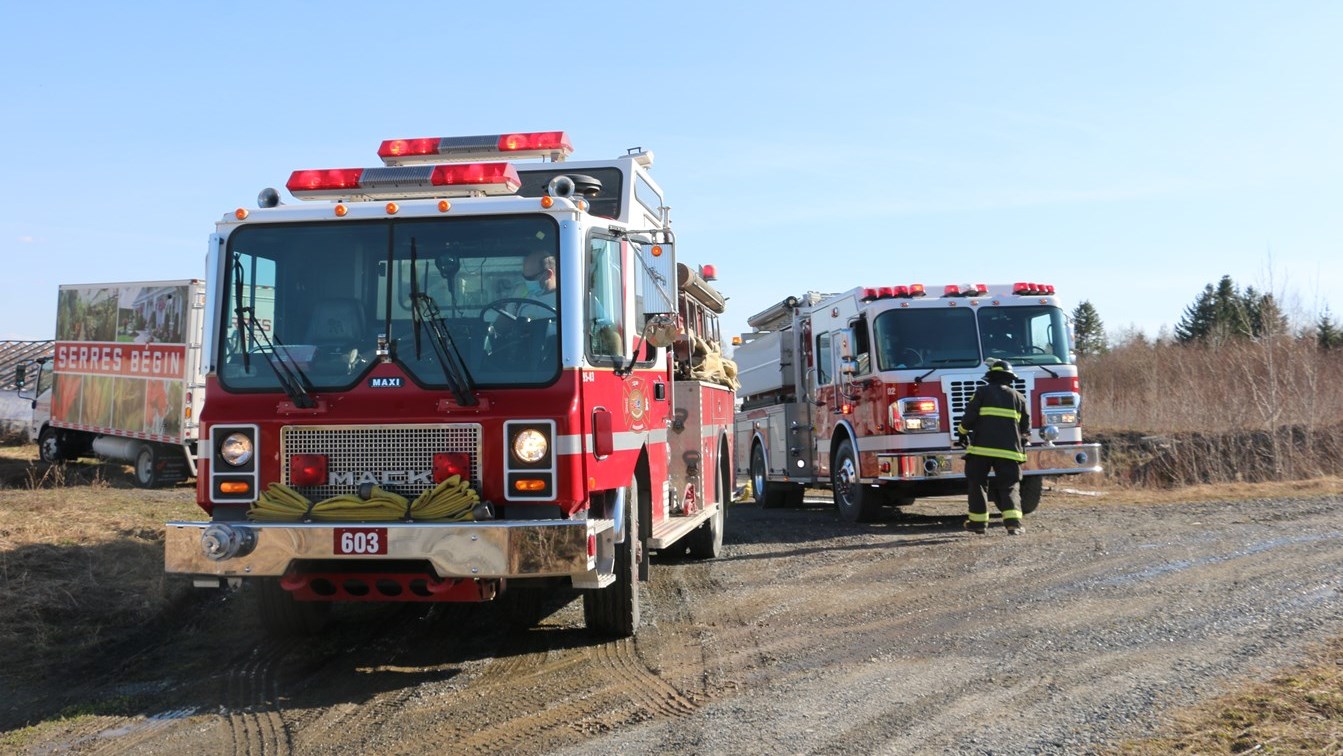Incendie aux Serres Bégin : deux serres complètement détruites