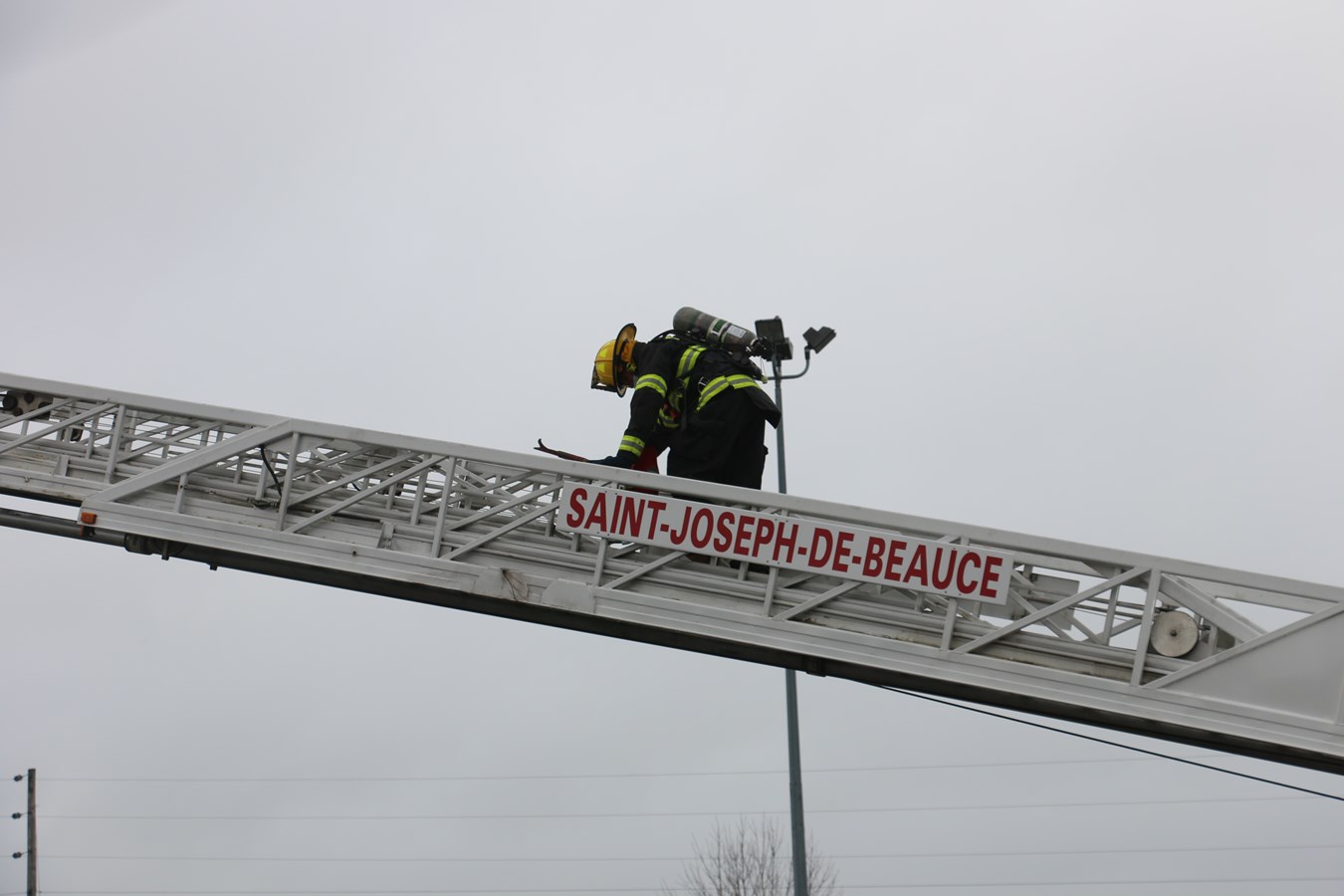 Feu de friteuse au marché IGA de Saint-Joseph