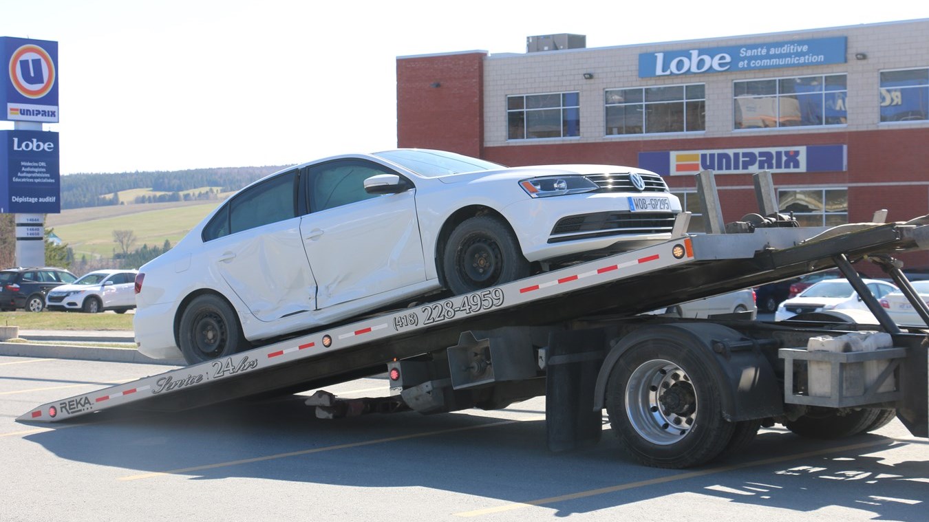 Léger accident sur le boulevard Lacroix à Saint-Georges