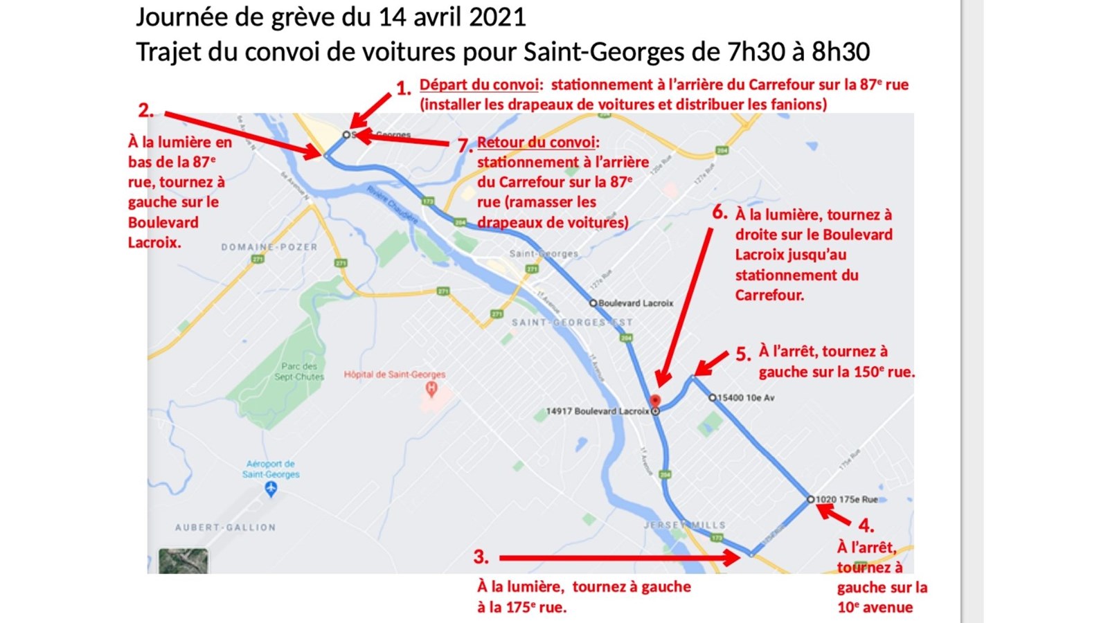Plan du convoi
