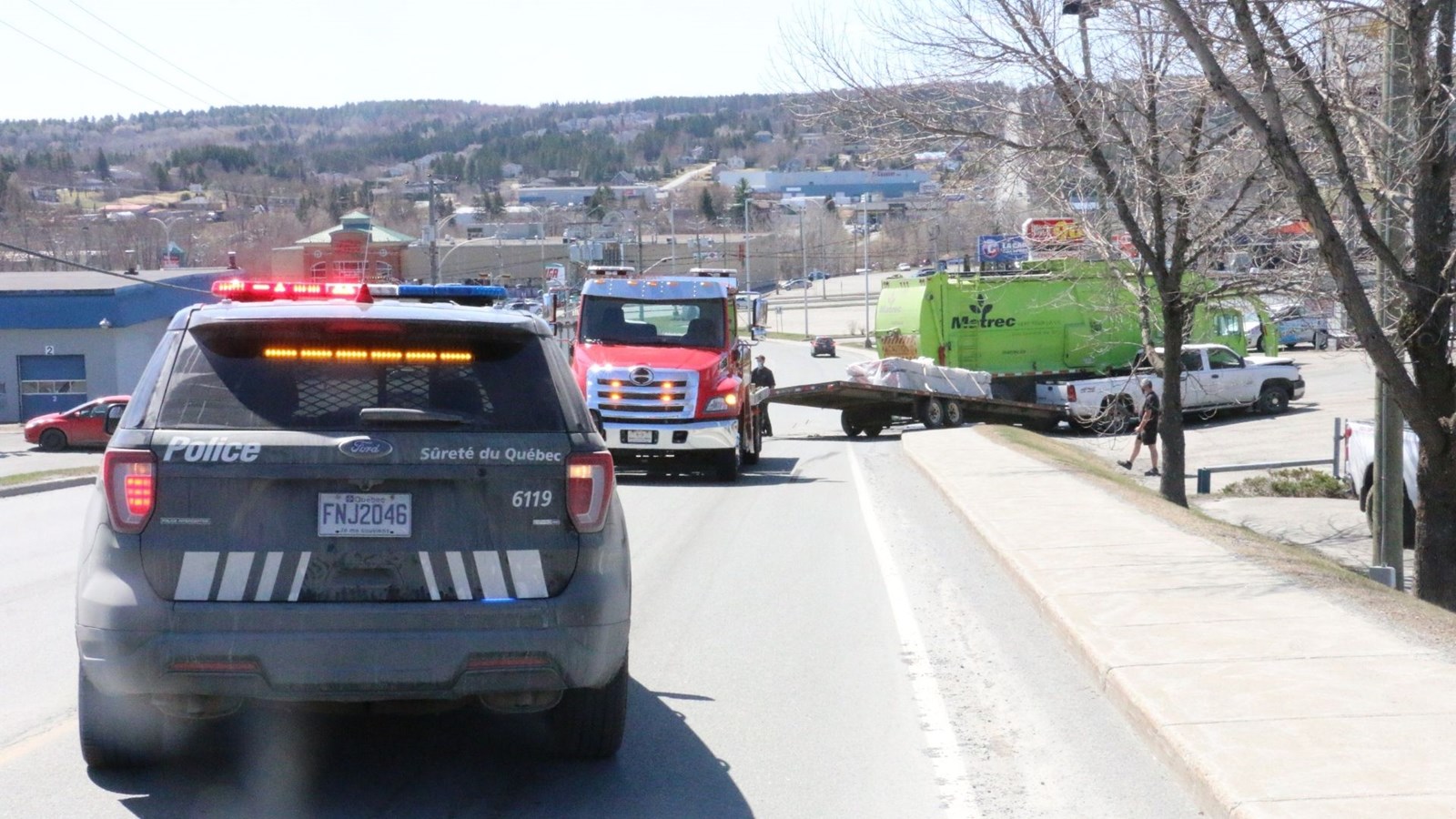 Accrochage avec un camion à ordures à Saint-Georges