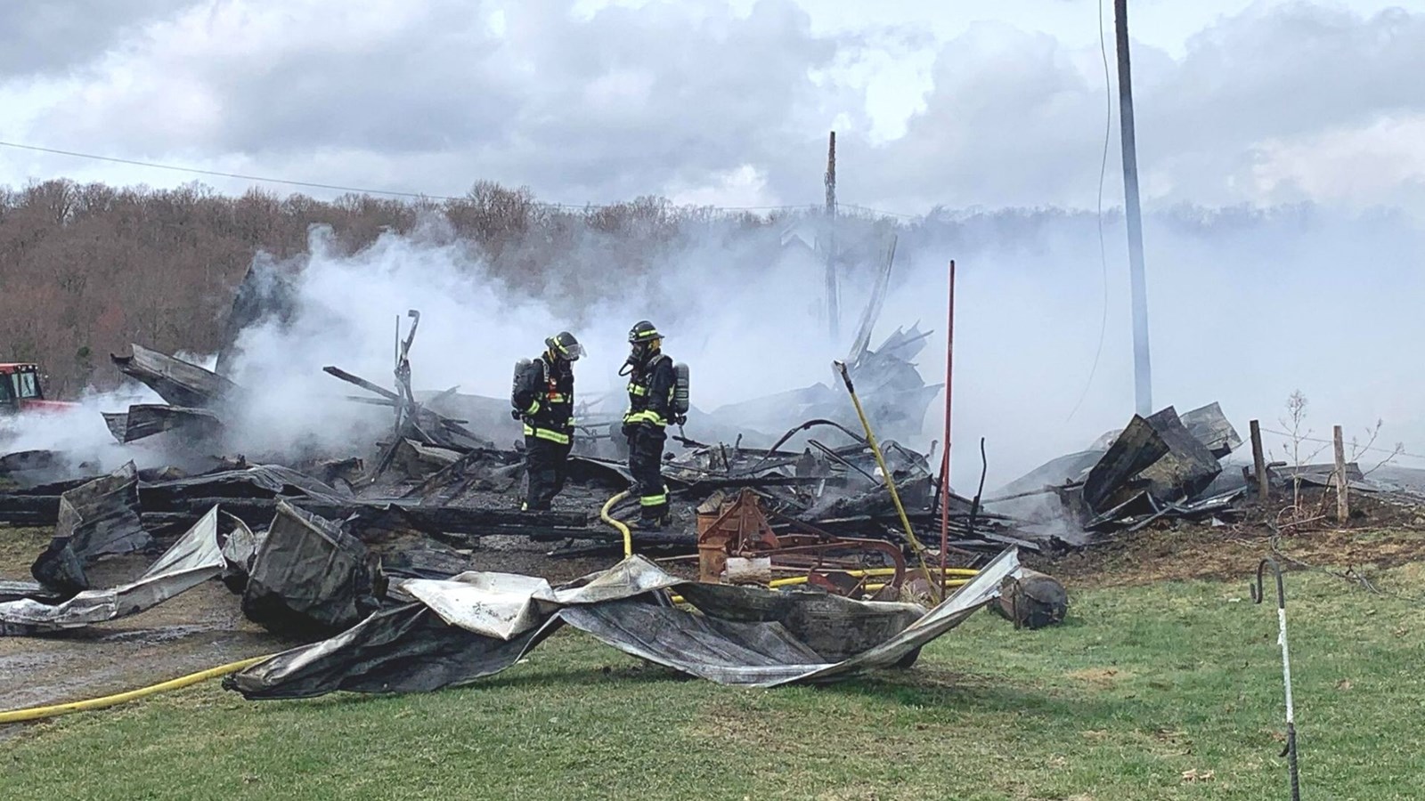 Feu de garage à Saint-Jules