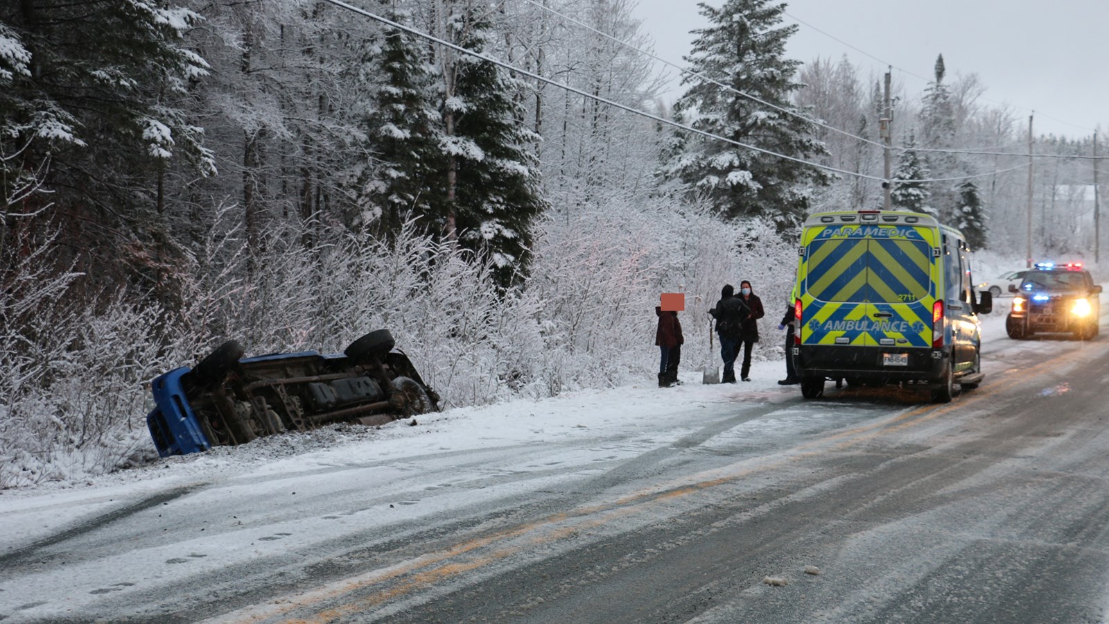 Sortie de route à Beauceville