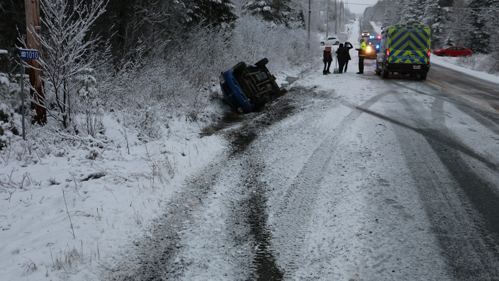 Sortie de route à Beauceville