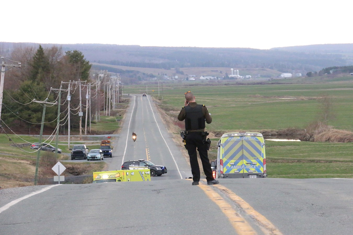 Grave collision impliquant une moto et une voiture à Saint-Joseph-des-Érables