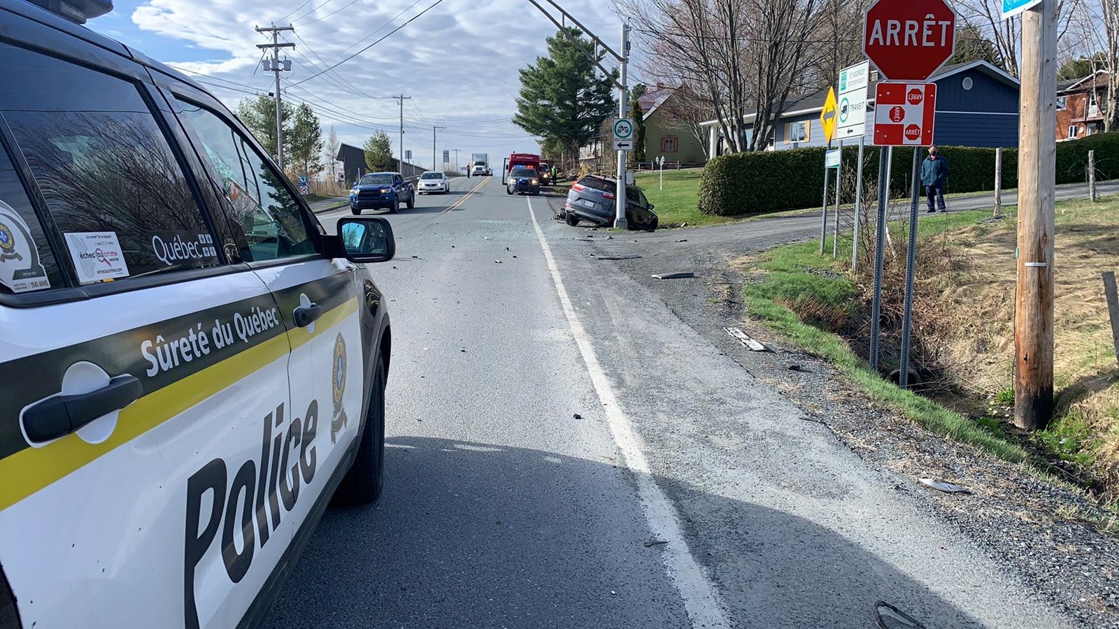 Collision à Notre-Dame-des-Pins