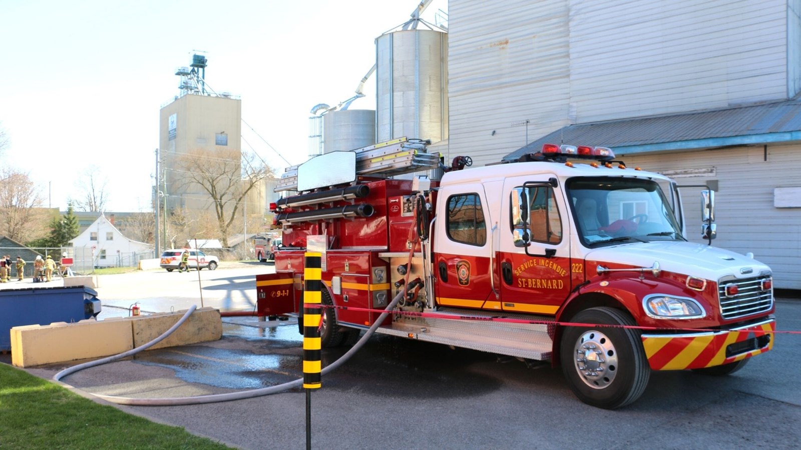 Incendie à l’usine des Aliments Breton