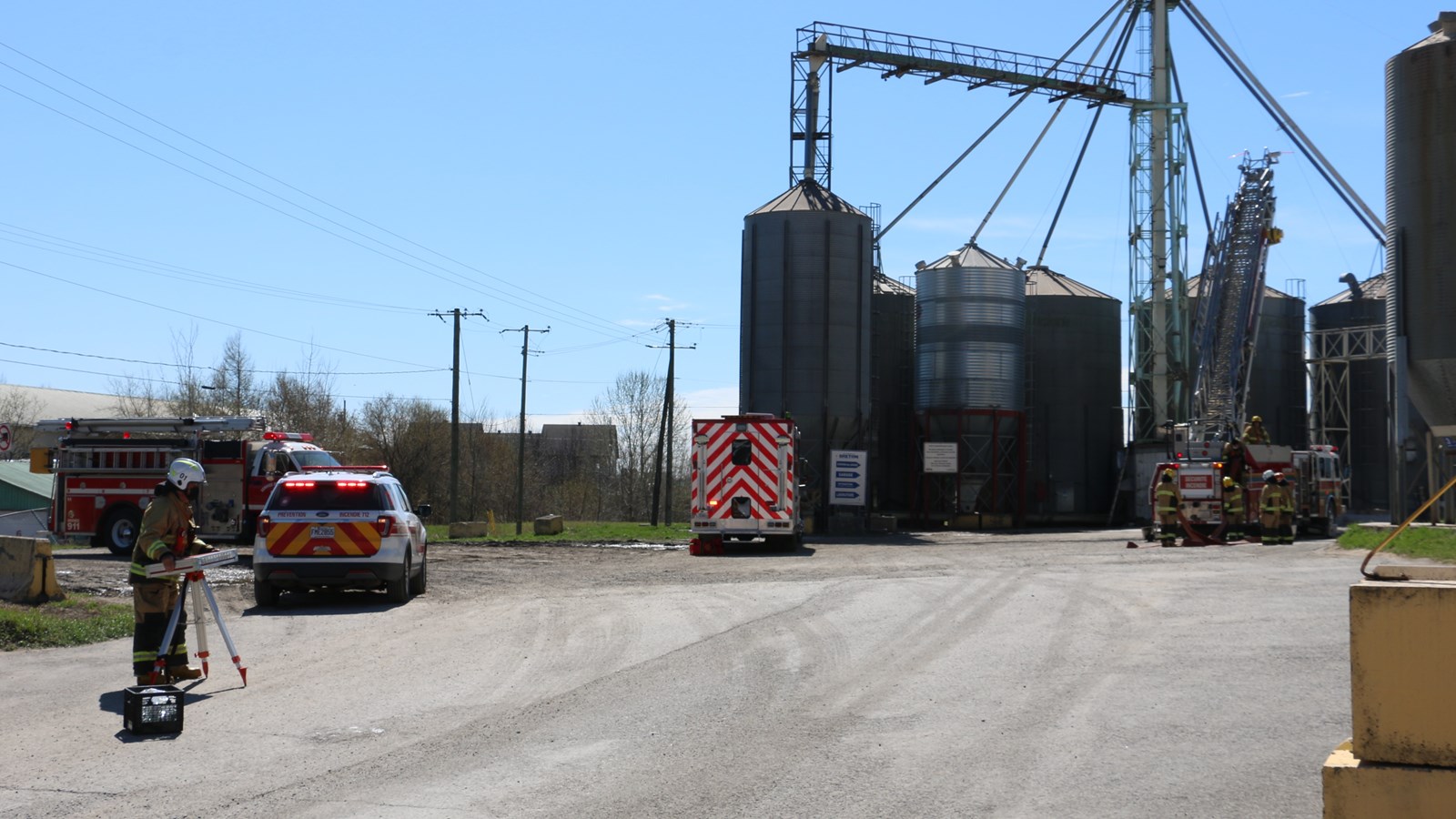 Incendie à l’usine des Aliments Breton