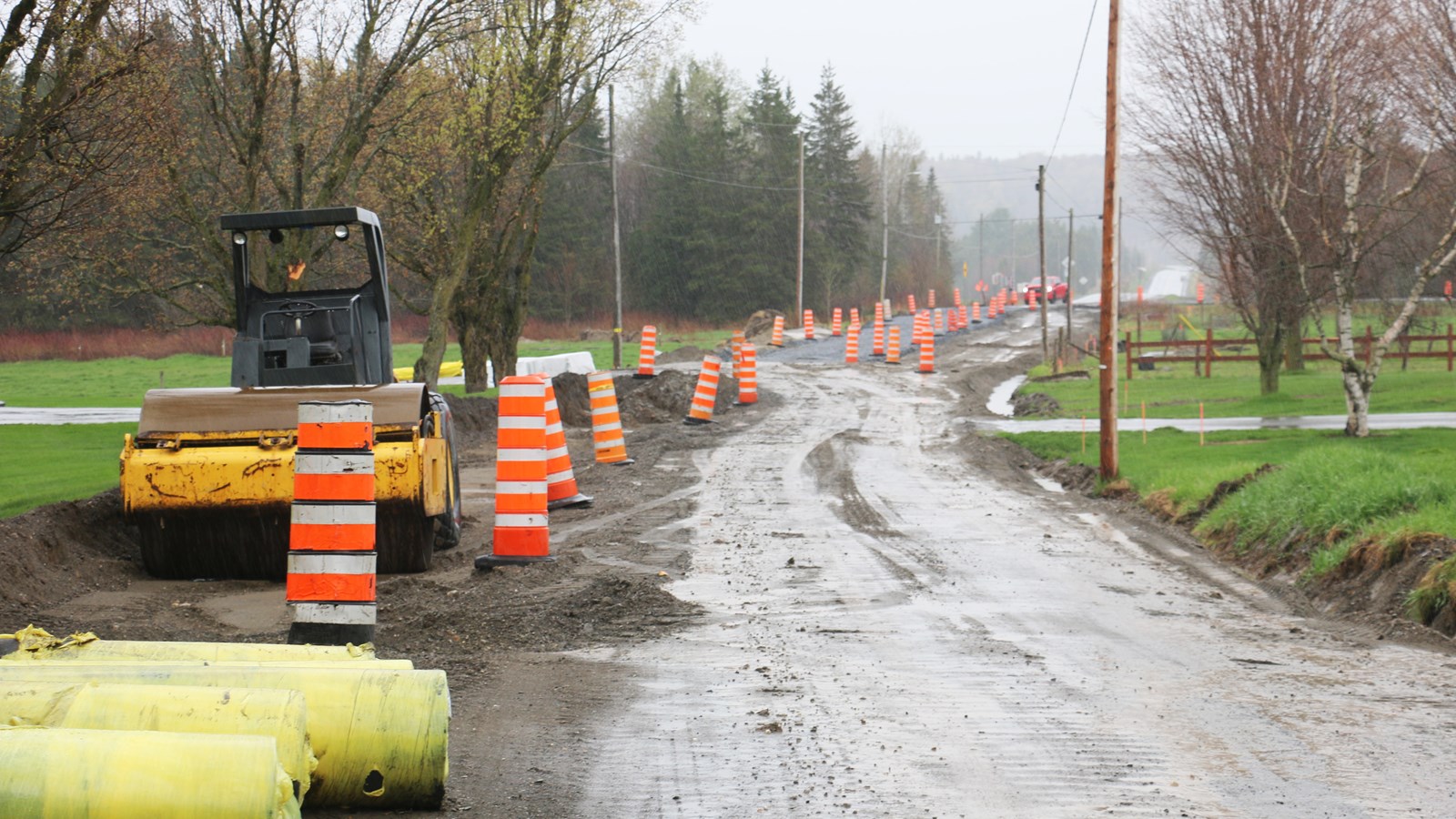 Début de travaux routiers à Saint-Victor