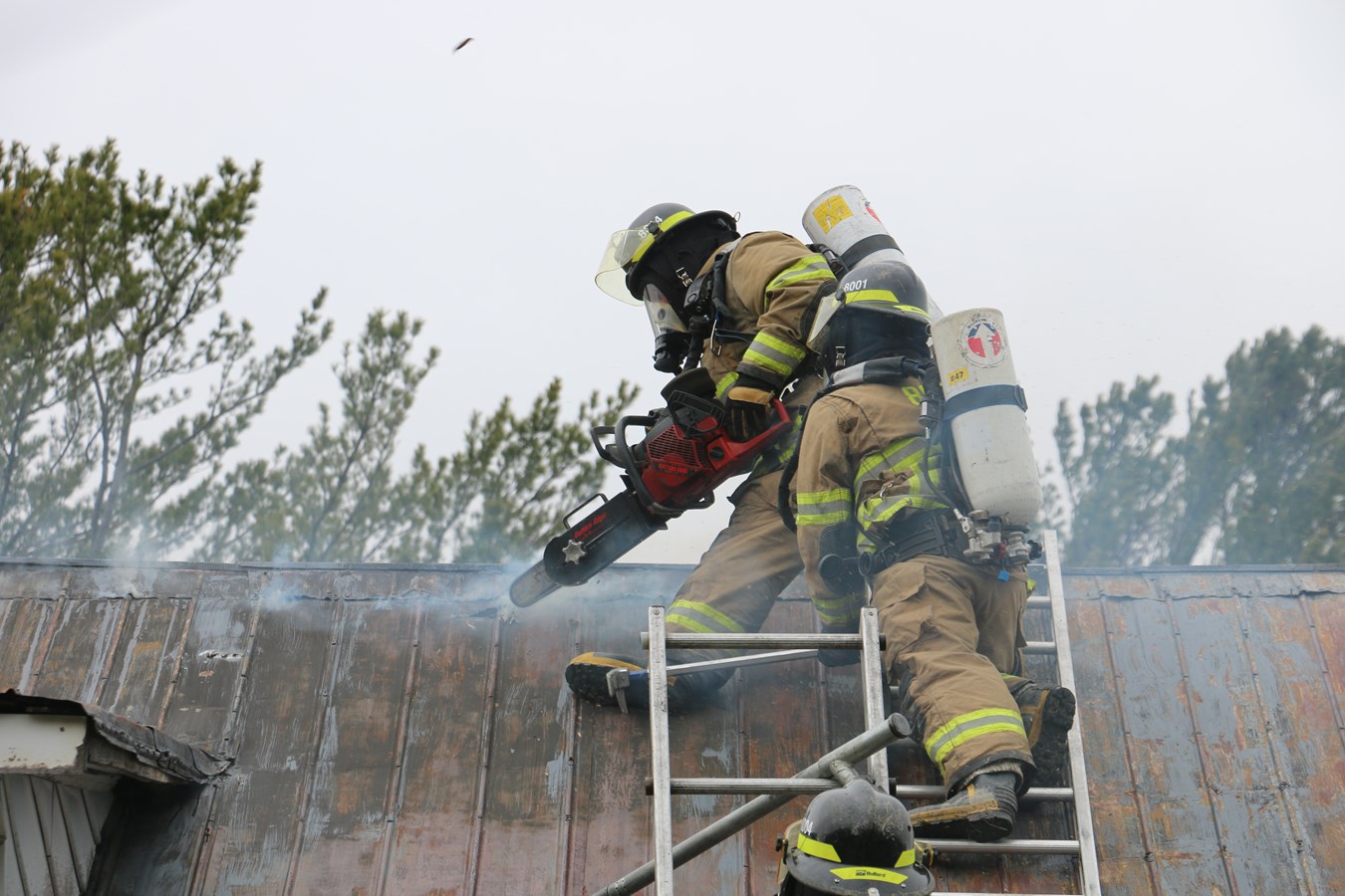 Un bon exercice pour les pompiers
