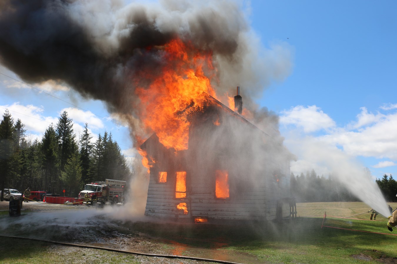 Un bon exercice pour les pompiers