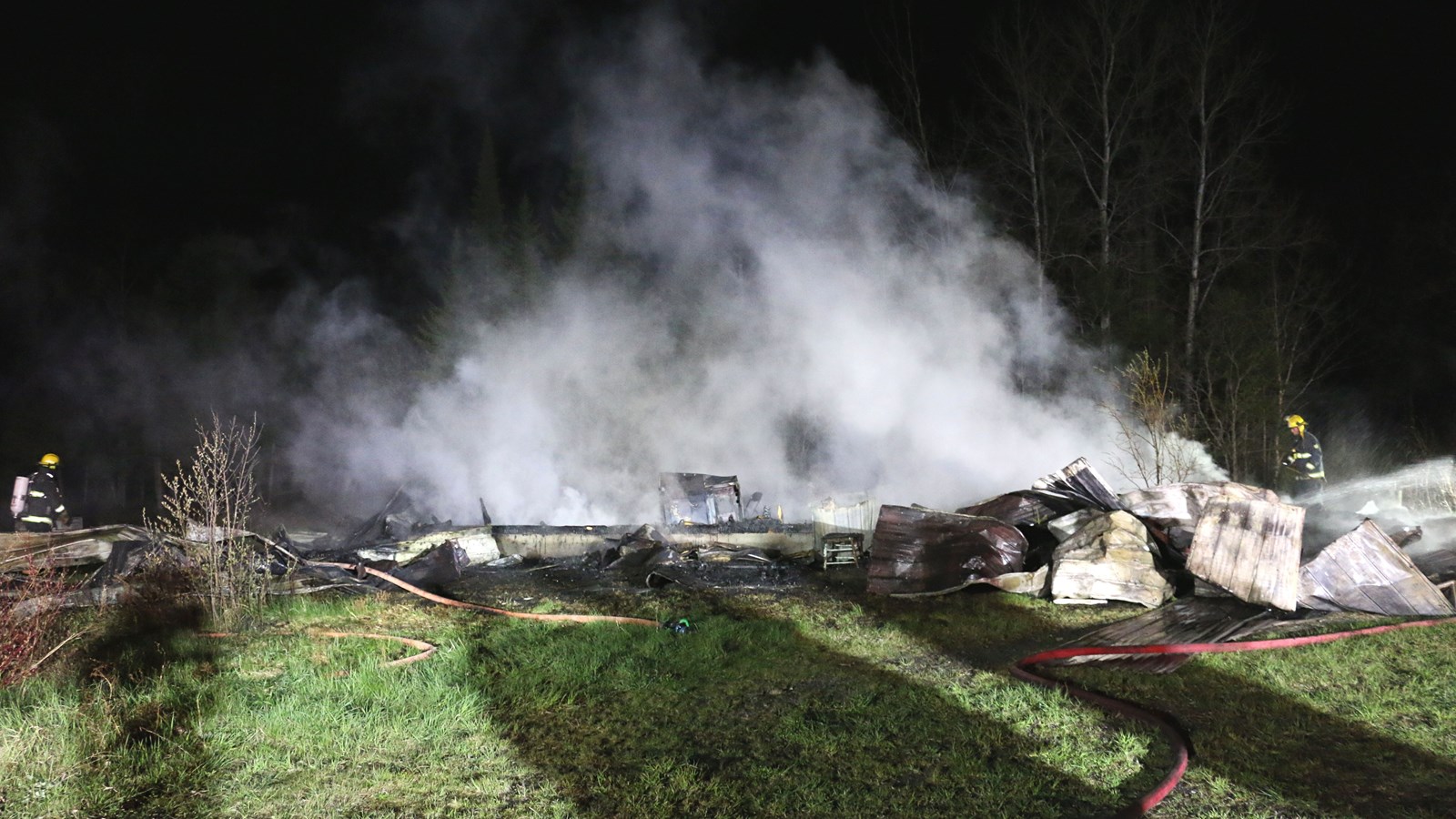 Feu de cabane à sucre à Sainte-Clotilde