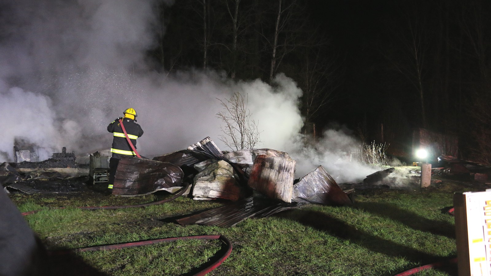 Feu de cabane à sucre à Sainte-Clotilde