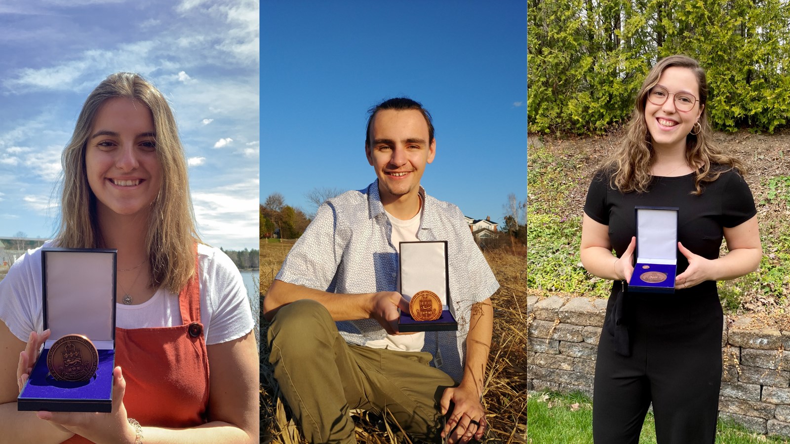 De gauche à droite: Marguerite Paquet, Olivier Fortier et Ève-Marie Savoie