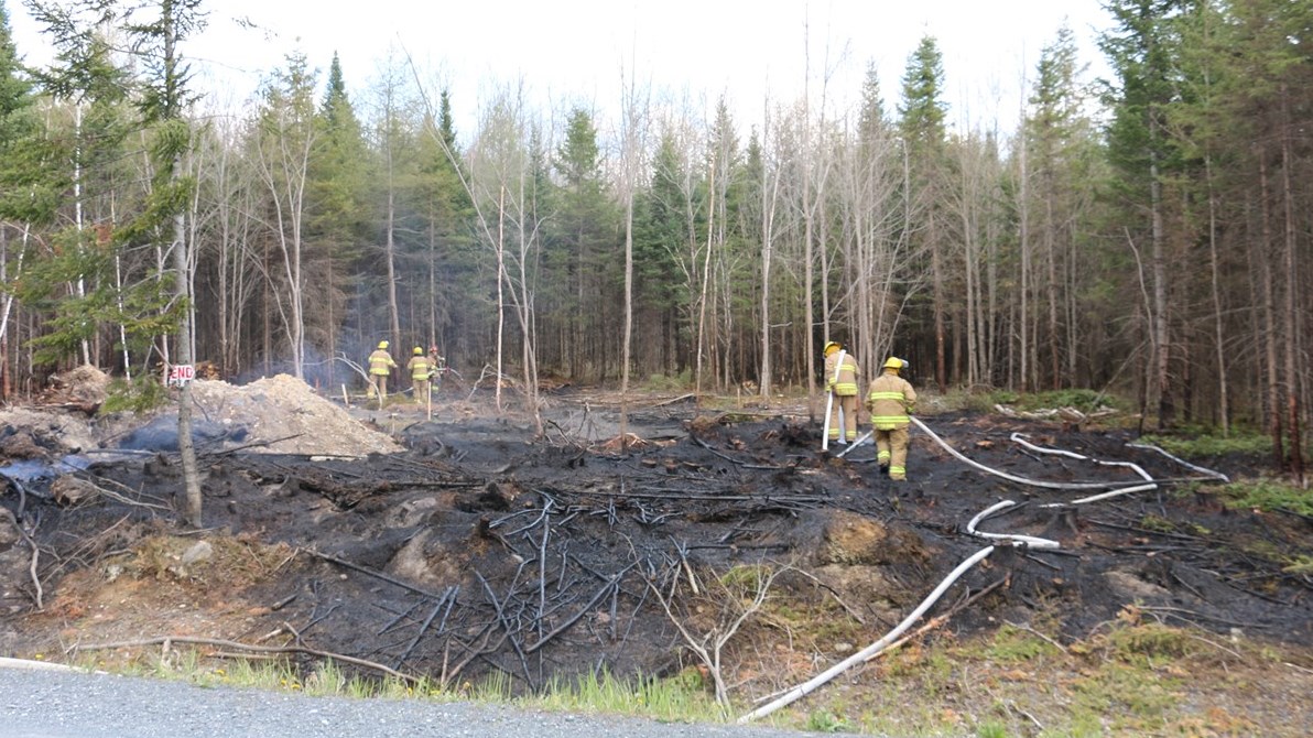 Incendie dans le secteur de Cumberland