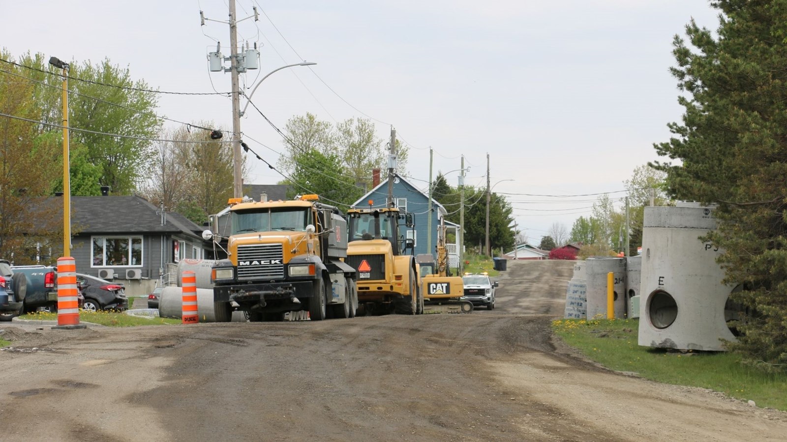 Travaux de réfection routière à Saint-Georges