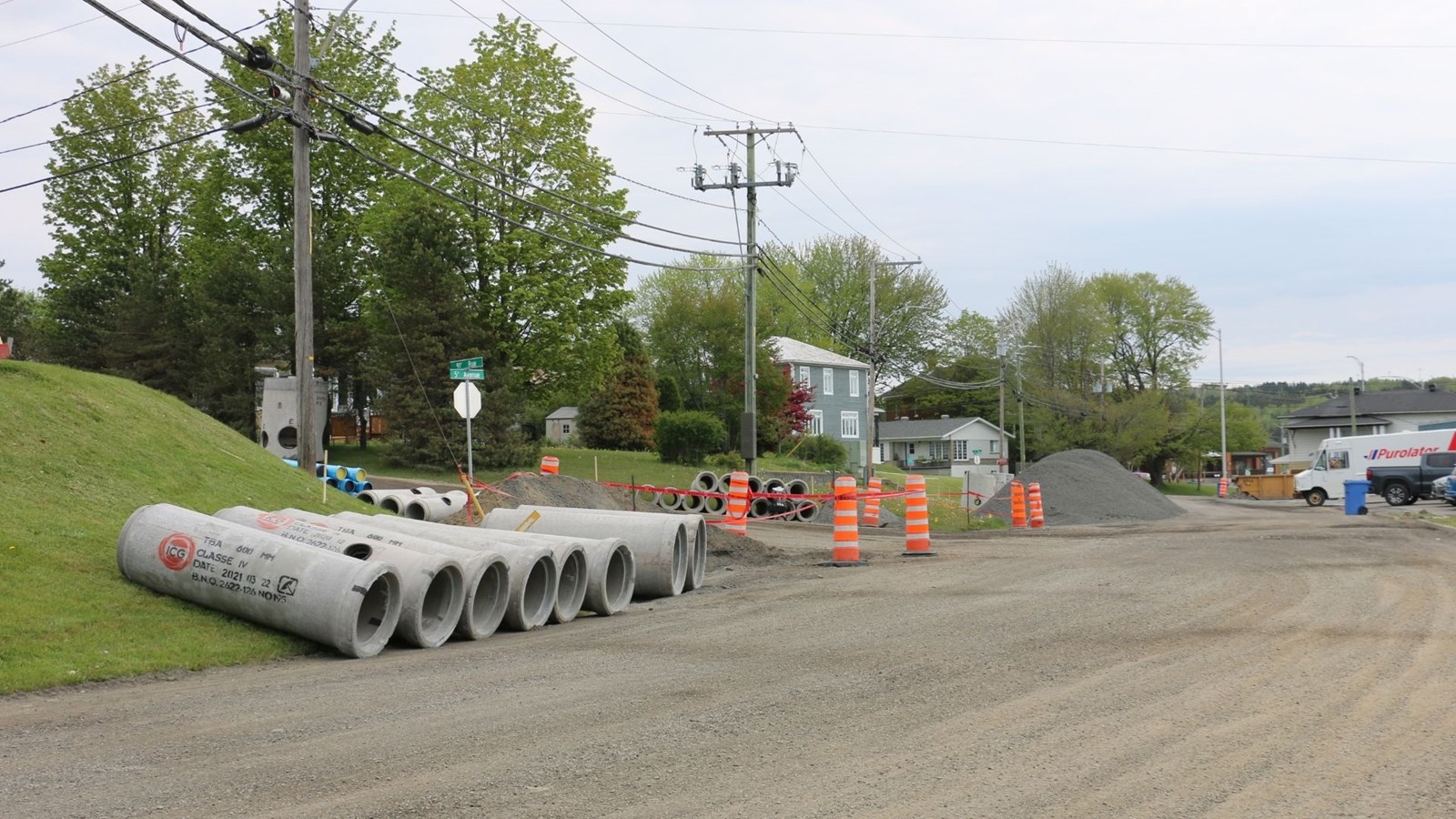 Travaux de réfection routière à Saint-Georges