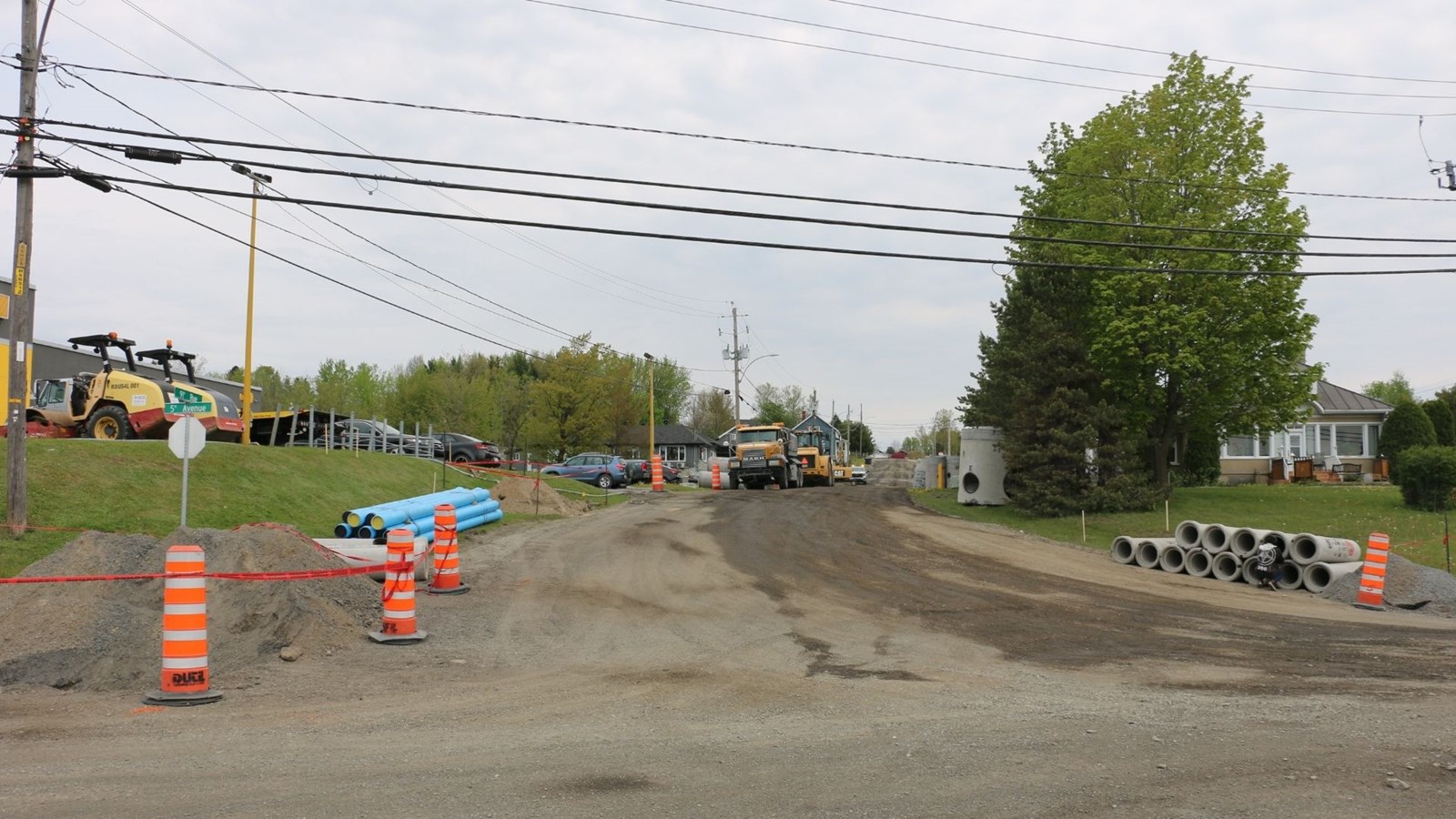 Travaux de réfection routière à Saint-Georges