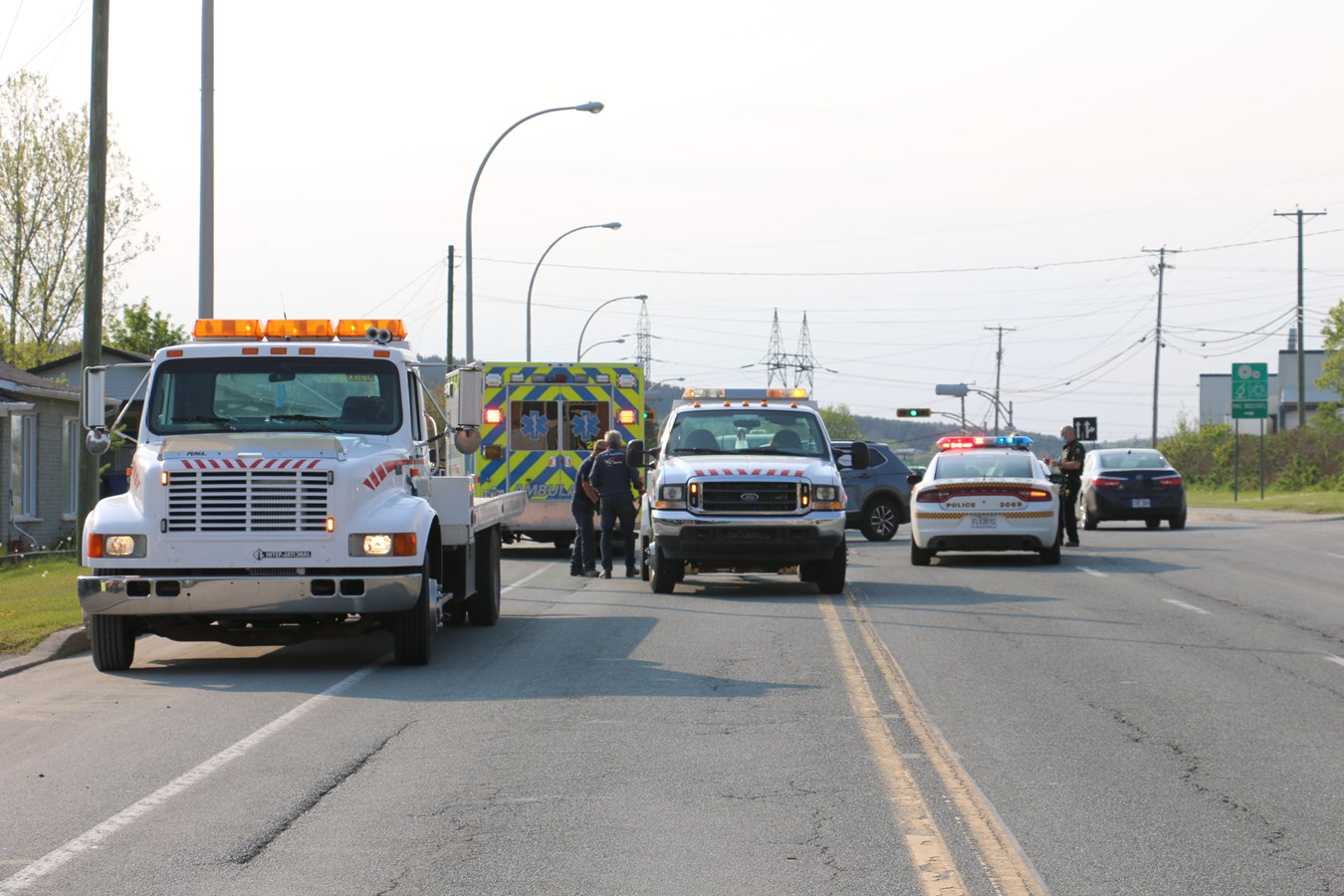 Un motocycliste subi des blessures mineures
